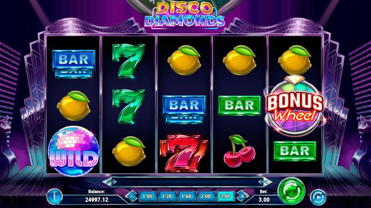 Яркий и увлекательный игровой аппарат «Disco Diamonds» в казино Максбет онлайн